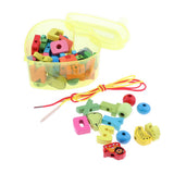 Max Toddler Kids Montessori Lacing Beads Toy Fine Motor Skills Letters