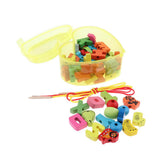 Max Toddler Kids Montessori Lacing Beads Toy Fine Motor Skills Letters
