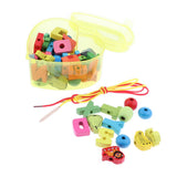 Max Toddler Kids Montessori Lacing Beads Toy Fine Motor Skills Letters