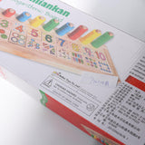 Max Kids Educational Toys Color Number Counting Stacker Montessori Board Style 2