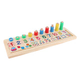 Max Kids Educational Toys Color Number Counting Stacker Montessori Board Style 2