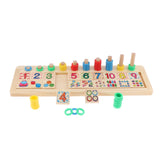 Max Kids Educational Toys Color Number Counting Stacker Montessori Board Style 2