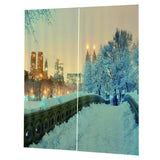 Max Snow City Print Window Curtain Living Room Bedroom Kids Room Decor 140x100
