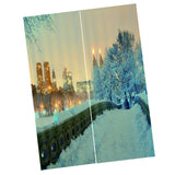 Max Snow City Print Window Curtain Living Room Bedroom Kids Room Decor 140x100