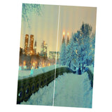 Max Snow City Print Window Curtain Living Room Bedroom Kids Room Decor 140x100
