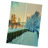 Max Snow City Print Window Curtain Living Room Bedroom Kids Room Decor 170x200