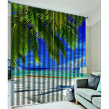 Max Printed Window Curtains Bath Drapes Beach 140x100cm