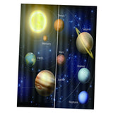 Max 3D Planet Printing Window Curtains for Living Room Bedroom Decor 150 x 166cm