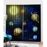 Max 3D Planet Printing Window Curtains for Living Room Bedroom Decor 170 x 200cm