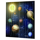 Max 3D Planet Printing Window Curtains for Living Room Bedroom Decor 170 x 200cm