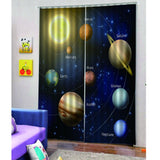 Max 3D Planet Printing Window Curtains for Living Room Bedroom Decor 170 x 200cm