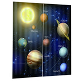 Max 3D Planet Printing Window Curtains for Living Room Bedroom Decor 170 x 200cm