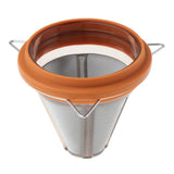 Max Stainless Steel Pour Over Coffee Dripper Slow Drip Coffee Filter Cup Orange