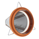 Max Stainless Steel Pour Over Coffee Dripper Slow Drip Coffee Filter Cup Orange