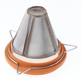Max Stainless Steel Pour Over Coffee Dripper Slow Drip Coffee Filter Cup Orange
