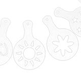 Max 12pcs Coffee Barista Stencils Template Strew Flowers Duster Spray Symbol