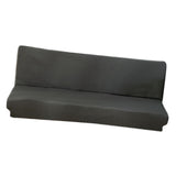 Stretch Armless Sofa Cover Sofa Bed Slipcover Protector 150-190cm Gray