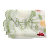 Max Roman Curtain Butterfly Tie Up Yarn Embroidered Sheer 200x80cm Beige