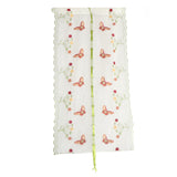 Max Roman Curtain Butterfly Tie Up Yarn Embroidered Sheer 200x80cm Beige