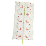 Max Roman Curtain Butterfly Tie Up Yarn Embroidered Sheer 200x80cm Beige