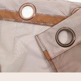 Max 1Pc Voile Curtain Single Panel Sheer Voile Curtain Panel Dark Coffee Punch