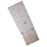 Max Butterfly Print Sheer Curtains Window Voile Panels for Bedroom 270x100cm