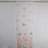 Max Butterfly Print Sheer Curtains Window Voile Panels for Bedroom 270x100cm