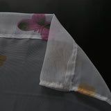 Max Butterfly Print Sheer Curtains Window Voile Panels for Bedroom 270x100cm