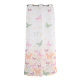 Max Butterfly Printing Sheer Curtains Window Voile Panels for Bedroom 200x100cm