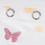 Max Butterfly Printing Sheer Curtains Window Voile Panels for Bedroom 200x100cm