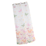 Max Butterfly Printing Sheer Curtains Window Voile Panels for Bedroom 270x100cm