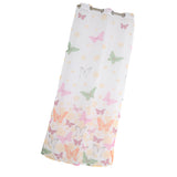 Max Butterfly Printing Sheer Curtains Window Voile Panels for Bedroom 270x100cm