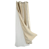 Max Starry Series Bedroom Finished Curtains Gauze Drapes Roman Shade Beige