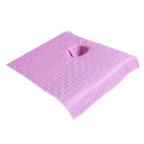 Max Pure Cotton Massage Table Face Hole Towel Beauty Bed Cover Sheet Pink