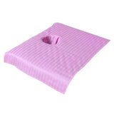 Max Pure Cotton Massage Table Face Hole Towel Beauty Bed Cover Sheet Pink