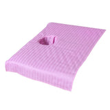 Max Pure Cotton Massage Table Face Hole Towel Beauty Bed Cover Sheet Pink