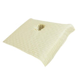 Max Pure Cotton Massage Table Face Hole Towel Beauty Bed Cover Sheet Beige
