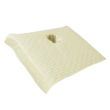 Max Pure Cotton Massage Table Face Hole Towel Beauty Bed Cover Sheet Beige