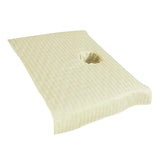 Max Pure Cotton Massage Table Face Hole Towel Beauty Bed Cover Sheet Beige