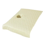 Max Pure Cotton Massage Table Face Hole Towel Beauty Bed Cover Sheet Beige