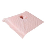 Max Pure Cotton Massage Table Face Hole Towel Beauty Bed Cover Sheet Jade Pink