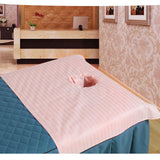 Max Pure Cotton Massage Table Face Hole Towel Beauty Bed Cover Sheet Jade Pink