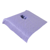 Max Pure Cotton Massage Table Face Hole Towel Beauty Bed Cover Sheet Lilac