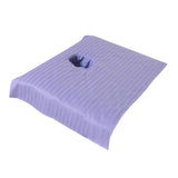 Max Pure Cotton Massage Table Face Hole Towel Beauty Bed Cover Sheet Lilac