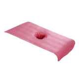 Max Soft Beauty Massage SPA Treatment Bed Cover Sheet With Breath Hole Pink