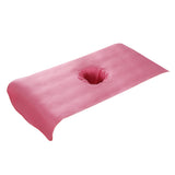 Max Soft Beauty Massage SPA Treatment Bed Cover Sheet With Breath Hole Pink