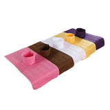 Soft Beauty Massage SPA Treatment Bed Cover Sheet With Breath Hole Yellow