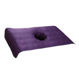 Max Soft Beauty Massage SPA Treatment Bed Cover Sheet With Breath Hole Purple