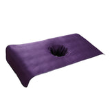 Max Soft Beauty Massage SPA Treatment Bed Cover Sheet With Breath Hole Purple