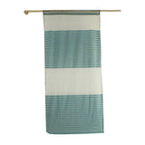 Max Sheer Curtains Rod Pocket Striped Sheer Curtain for Living Room  Blue